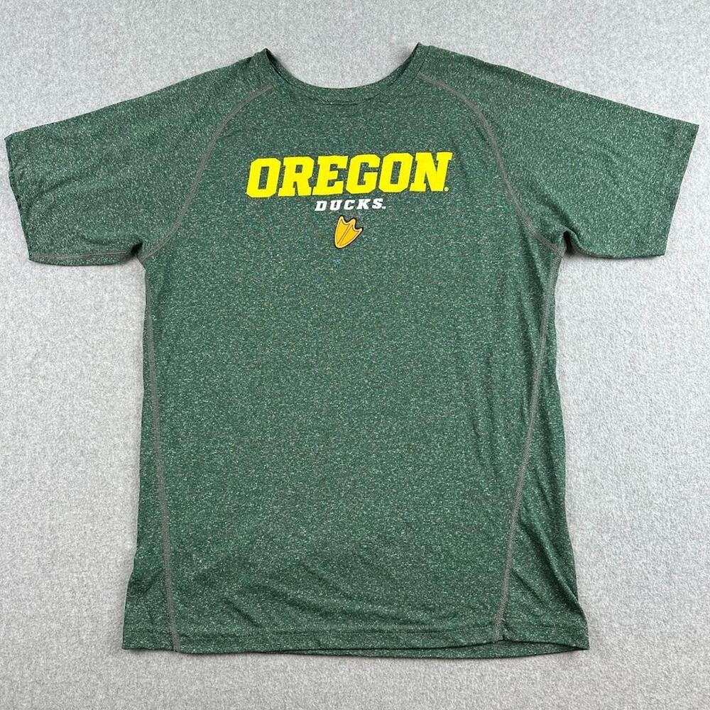 Oregon Ducks XL‎ / 18-20 T Shirt Green Football Youth Short Sleeve Light Weight